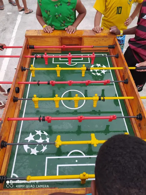 imagem exibindo totó de uma empresa de aluguel de brinquedos para festas