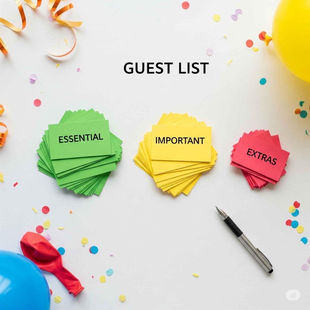 COmo montar a lsita de convidados perfeita para sua festa infantil VR Festas